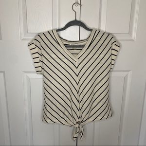 Off-white with green stripes shirt